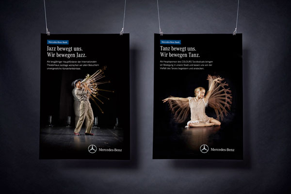 75a gestaltet eine Plakatkampagne für die Mercedes-Benz Bank