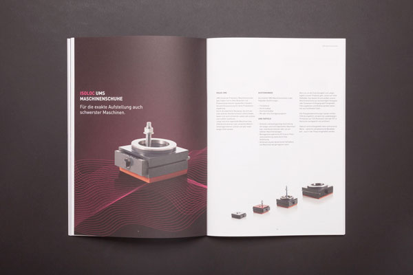 75a gestaltet den neuen Produktkatalog von isoloc Schwingungstechnik